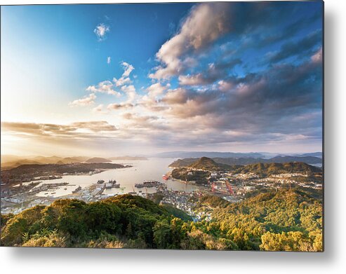 Scenics Metal Print featuring the photograph View Of Sasebo by Expresso