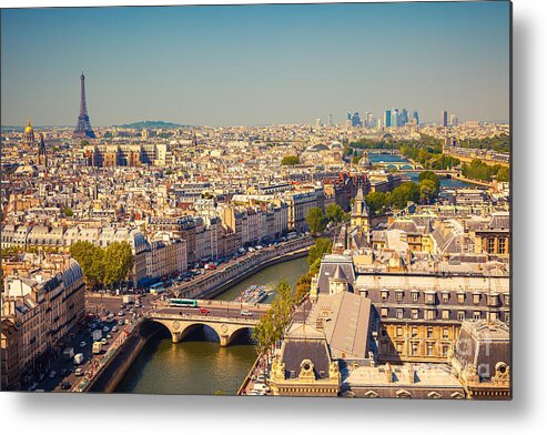 View On Paris Form Notre Dame Cathedral Metal Print by S.borisov