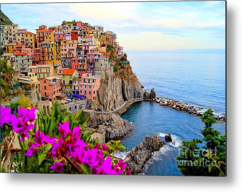 Terre Metal Print featuring the photograph Village Of Manarola On The Cinque by Jenifoto