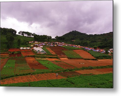 Tranquility Metal Print featuring the photograph Village View by Kumaravel