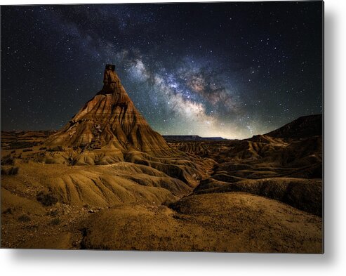Desert Metal Print featuring the photograph Visiting Mars by Andrei Ionut Dascalu