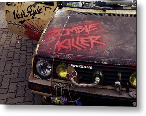 Volkswagen - Zombie Killer Metal Print by Hotte Hue - Fine Art America