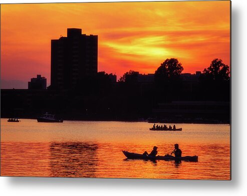 Boston Metal Print featuring the photograph Waiting 4th by Sylvia J Zarco