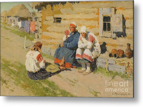 Oil Painting Metal Print featuring the drawing Waiting In The Sun, 1894. Artist by Heritage Images