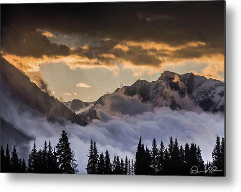 Clouds Metal Print featuring the photograph Waiting on the Sun by Dennis Dempsie
