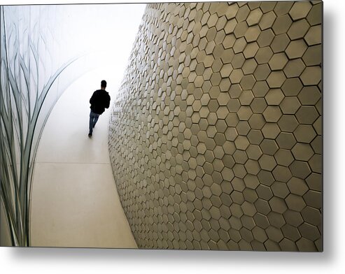 Everyday Metal Print featuring the photograph Walking By by Nuno Rocha