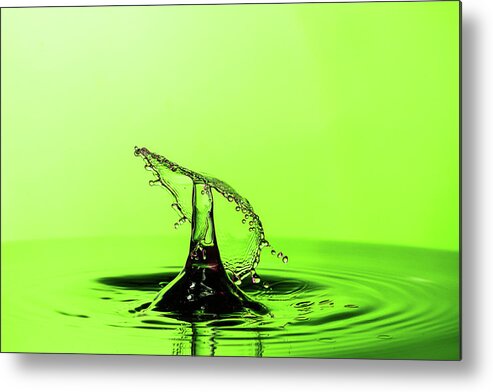 Jay Stockhaus Metal Print featuring the photograph Water Drop Collision by Jay Stockhaus