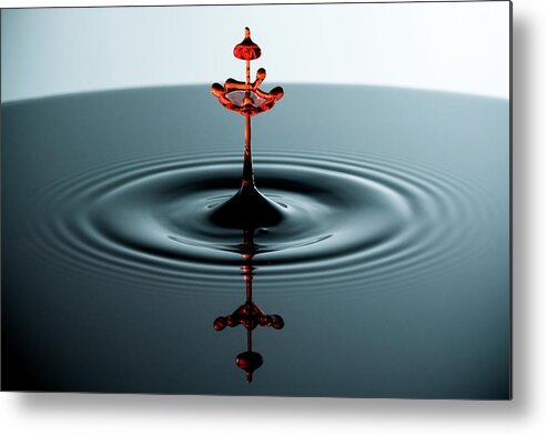 Water Metal Print featuring the photograph Water Drop by Nicole Young