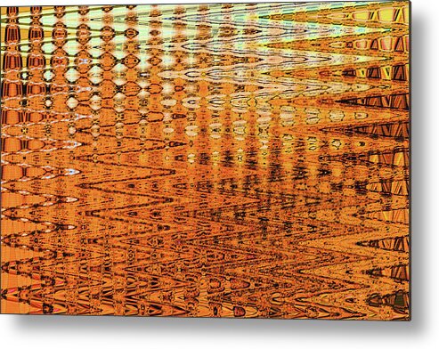 Waterfall Abstraction Metal Print featuring the digital art Waterfall Abstraction by Tom Janca