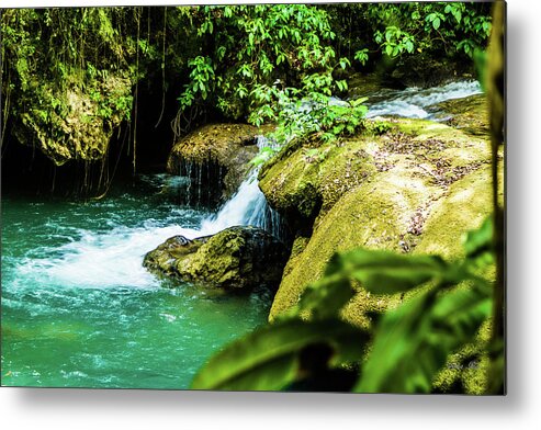 Waterfalls Metal Print featuring the photograph Waterfalls in Jamaica IMG 6069 by Jana Rosenkranz