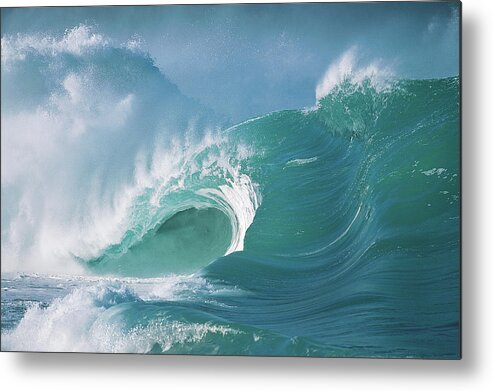 Water's Edge Metal Print featuring the photograph Waves, North Shore Of Oahu, Hawaiian by Digital Vision.