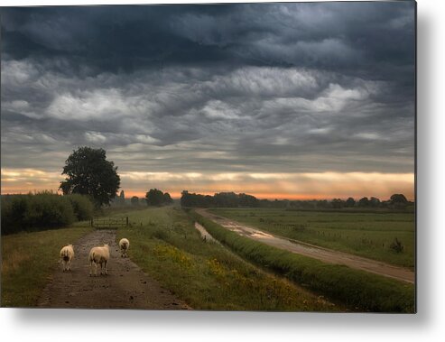 Thunderstorm Metal Print featuring the photograph Waving Clouds by Nel Talen