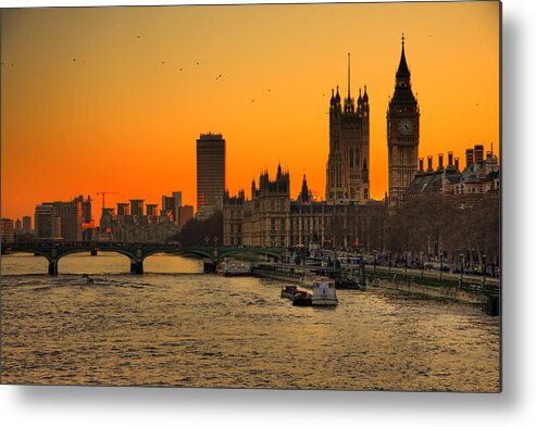 Clock Tower Metal Print featuring the photograph Westminster & Big Ben London by Photos By Steve Horsley