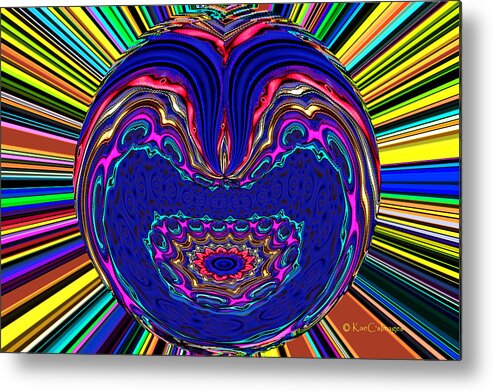 Sunburst Metal Print featuring the digital art What do You See? by Kae Cheatham