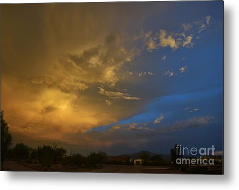 Sunset Metal Print featuring the photograph What's Happening In The Sky by Janet Marie