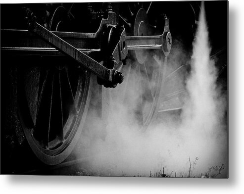 Vehicle Part Metal Print featuring the photograph Wheels State Railway Of Thailand Srt by Nobythai