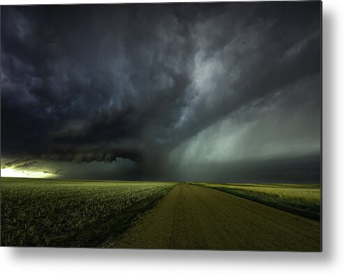 When Metal Print featuring the photograph When Cells Collide by Brian Gustafson