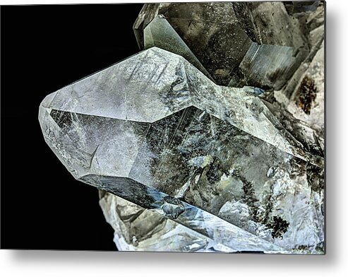 Quartz Metal Print featuring the photograph White Quartz Crystal by JC Findley