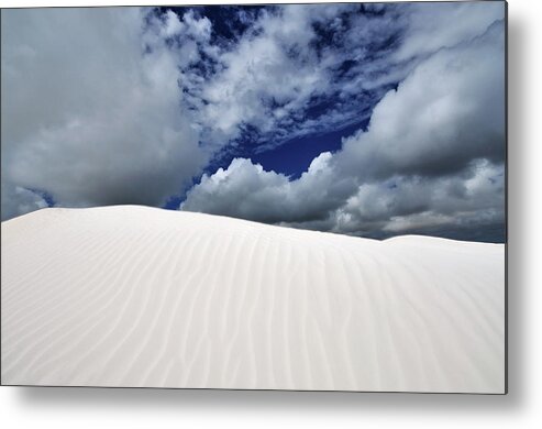Sand Dune Metal Print featuring the photograph White Sand Dunes by Nora Carol Photography