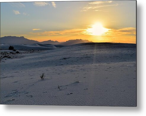 White Sands Metal Print featuring the photograph White Sands, New Mexico Sun by Chance Kafka