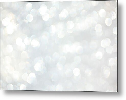 Holiday Metal Print featuring the photograph White Sparkles by Merrymoonmary