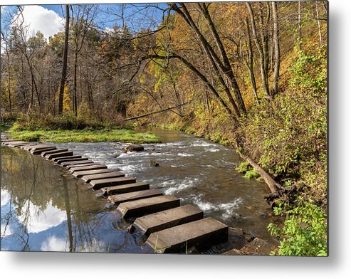 River Metal Print featuring the photograph Whitewater River Scene 55 B by John Brueske