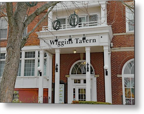 Wiggins Metal Print featuring the photograph Wiggins Tavern Northampton MA by Imagery-at- Work