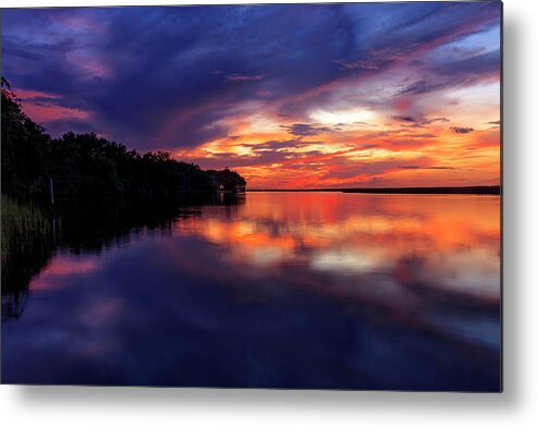 River Metal Print featuring the photograph Wolf River Sunset by JASawyer Imaging
