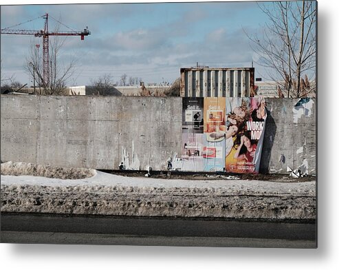 Industrial Metal Print featuring the photograph Work Mo And Sell It by Kreddible Trout