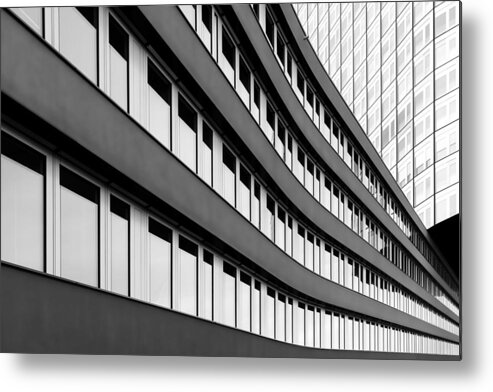 Building Metal Print featuring the photograph Workplaces by Roswitha Schleicher-schwarz