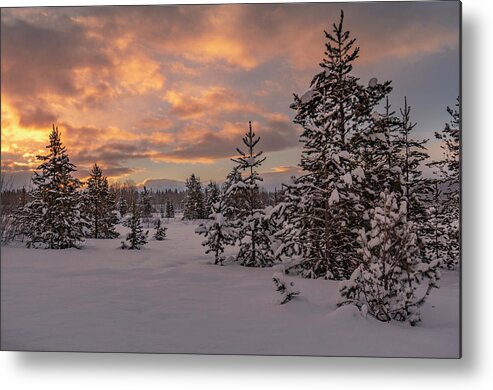 Sunrise Metal Print featuring the photograph Wyoming Sunrise by Arthur Oleary