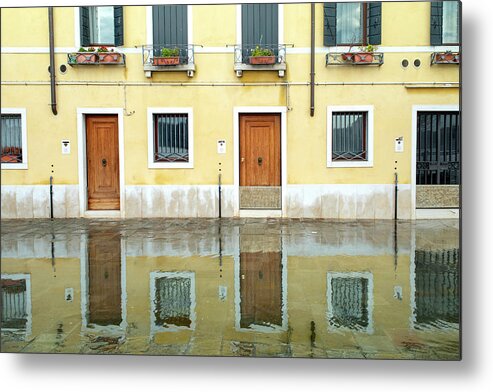 Venice Metal Print featuring the photograph Zattere Reflections 4, Venice by Jean Gill