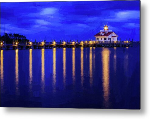 Lighthouse Metal Print featuring the digital art 171110-g-fr300-1173 by Celestial Images