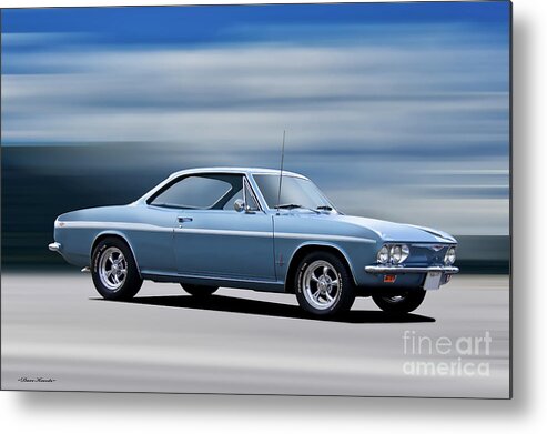 1967 Chevrolet Corvair Monza Metal Print featuring the photograph 1965 Chevrolet Corvair Monza by Dave Koontz