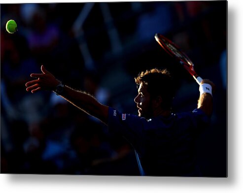Tennis Metal Print featuring the photograph 2015 U.S. Open - Day 6 #1 by Clive Brunskill