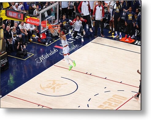 Playoffs Metal Print featuring the photograph 2023 NBA Finals - Miami Heat v Denver Nuggets #1 by C. Morgan Engel