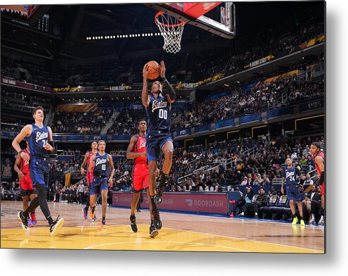 Nba Pro Basketball Metal Print featuring the photograph 2024 NBA All-Star - Rising Stars Game #1 by Jesse D. Garrabrant