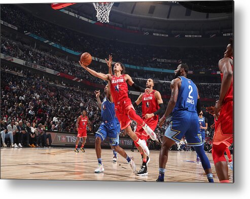 Trae Young Metal Print featuring the photograph 69th NBA All-Star Game by Nathaniel S. Butler