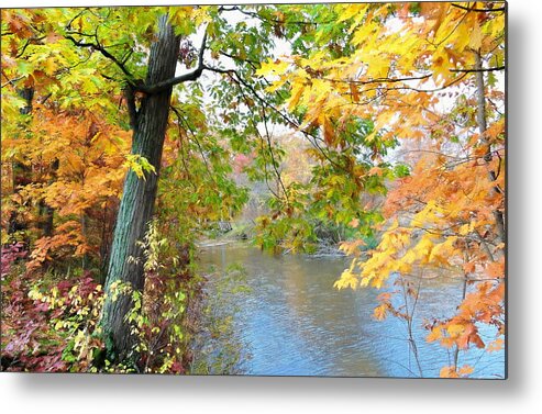 Autumn Metal Print featuring the photograph A Touch of Autumn #1 by Susan Hope Finley