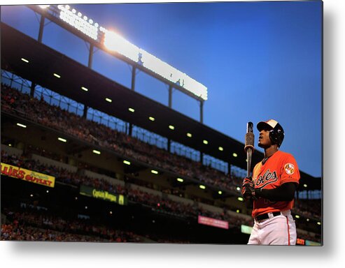 Three Quarter Length Metal Print featuring the photograph Adam Jones #1 by Rob Carr