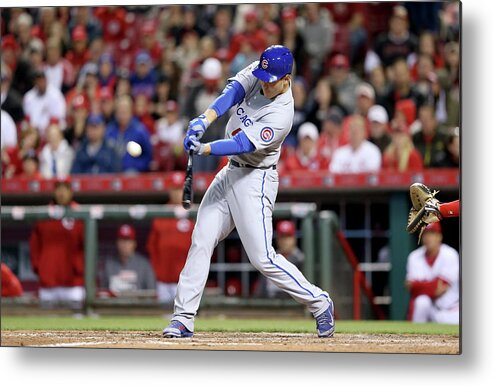 Great American Ball Park Metal Print featuring the photograph Anthony Rizzo by Andy Lyons