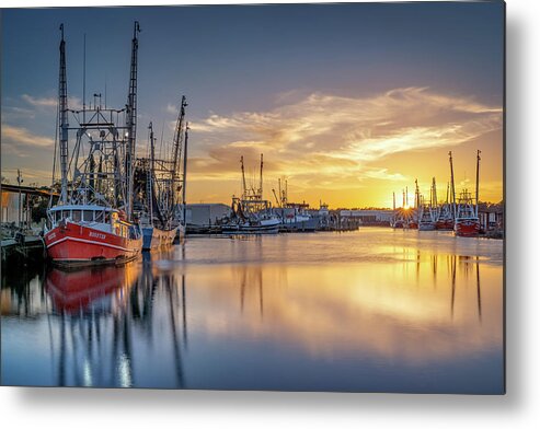 Bayou Metal Print featuring the photograph Bayou Sunset, 3/9/21 #1 by Brad Boland