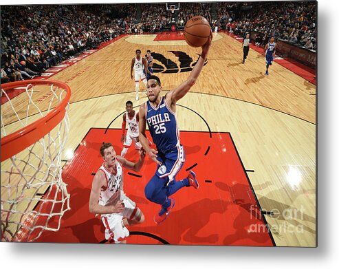 Nba Pro Basketball Metal Print featuring the photograph Ben Simmons by Ron Turenne
