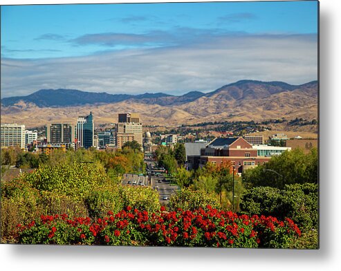 Boise Metal Print featuring the photograph Boise in Fall #1 by Dart Humeston