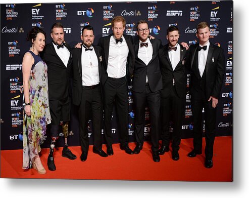 People Metal Print featuring the photograph BT Sport Industry Awards 2016 #1 by Anthony Harvey