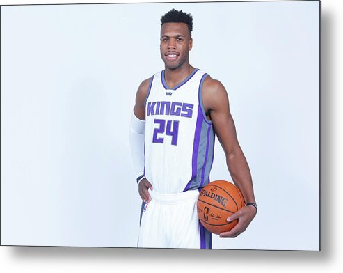 Buddy Hield Metal Print featuring the photograph Buddy Hield by Rocky Widner