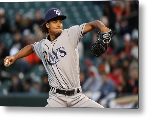 Baltimore Metal Print featuring the photograph Chris Archer #1 by Rob Carr