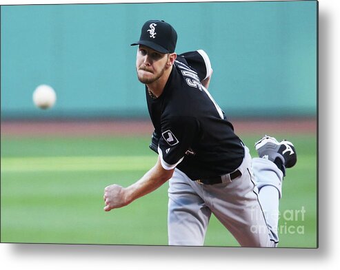 People Metal Print featuring the photograph Chris Sale by Adam Glanzman