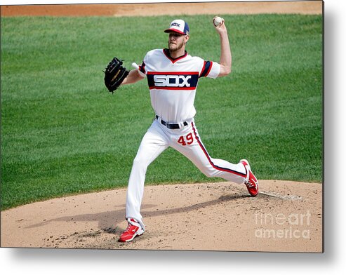 Second Inning Metal Print featuring the photograph Chris Sale by Jon Durr