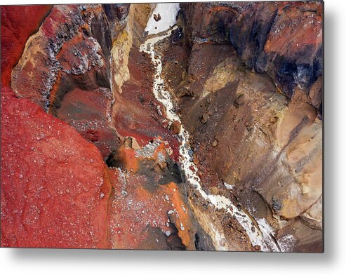 Canyon Metal Print featuring the photograph Colorful Dangerous Canyon on Kamchatka #1 by Mikhail Kokhanchikov